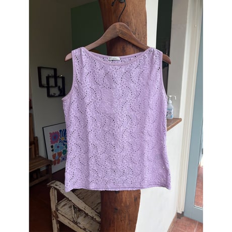 made in UK lavender all lace tops