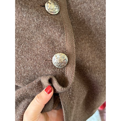 made in Italy brown wool vest