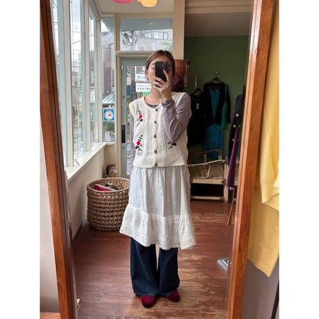 Tyrolean knit vest