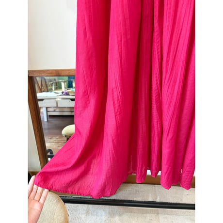 fuchsia pink crochet dress