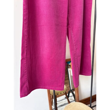 pink high-waist pants
