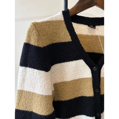 made in Italy border  knit cardigan