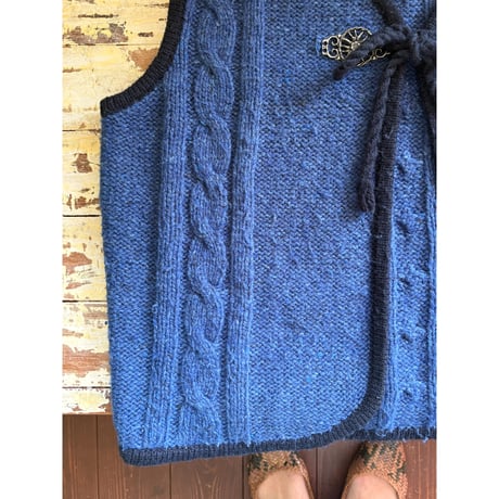 cable knit vest