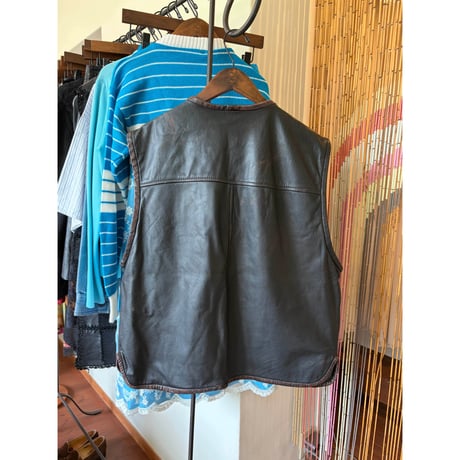 design leather vest
