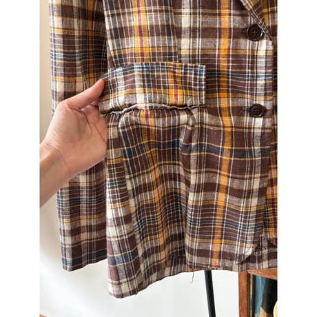 check pattern jacket