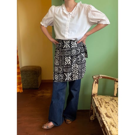 wrap mini skirt