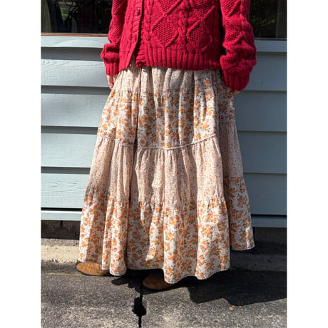 floral design skirt