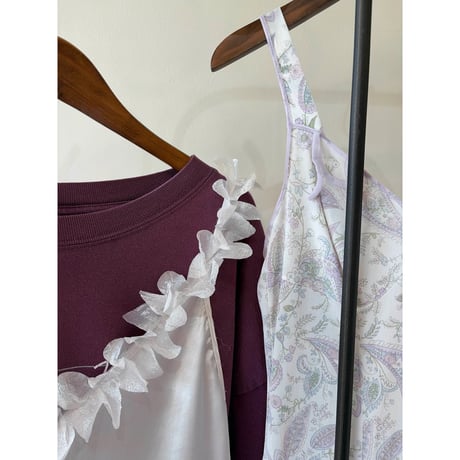 paisley lingerie midi dress