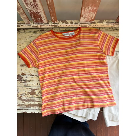 made in USA border tee