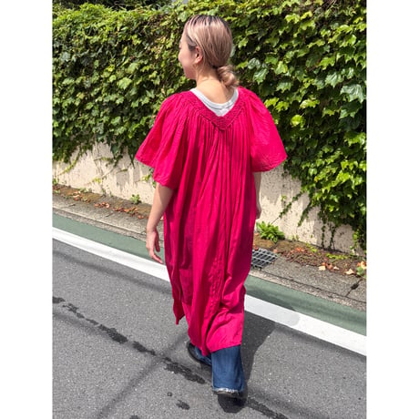 fuchsia pink crochet dress