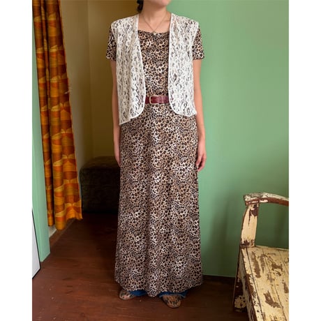 all lace open vest