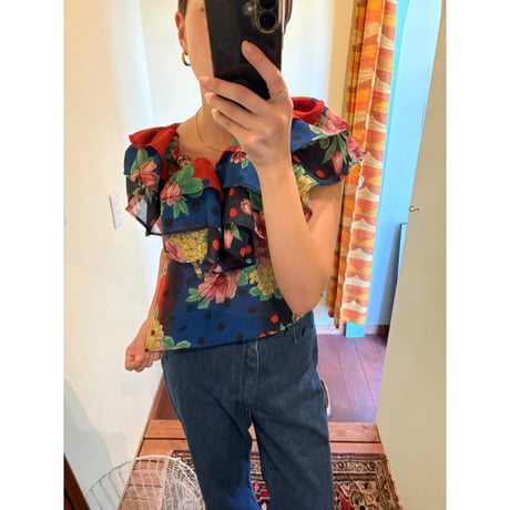 made in Italy chiffon design tops