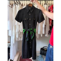 linen s/s mini dress