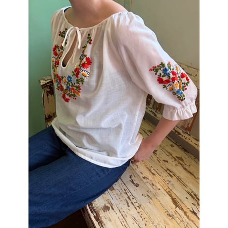 floral embroidery tunic
