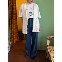 crochet long vest