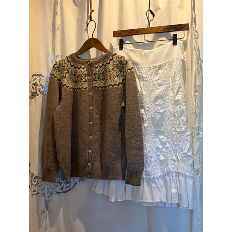 【ご成約済み】Nordic knit cardigan