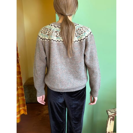 【ご成約済み】Nordic knit cardigan