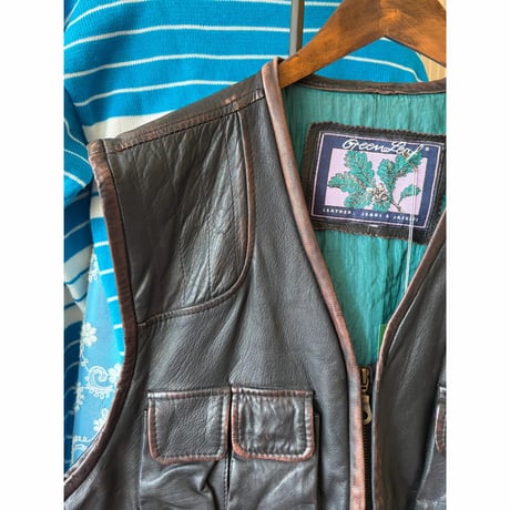 design leather vest