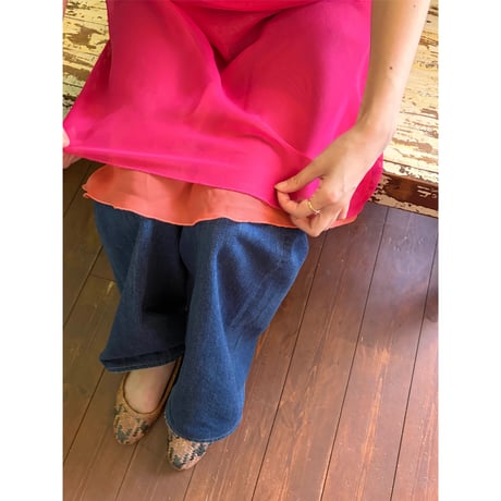 camisole layered dress