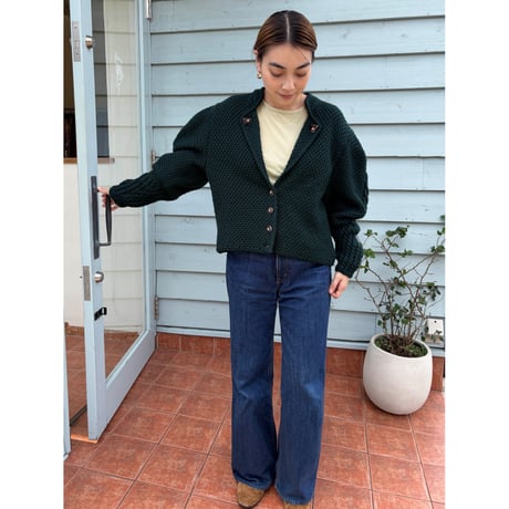 【ご成約済み】made in Austria LODEN-FREY wool knit cardigan