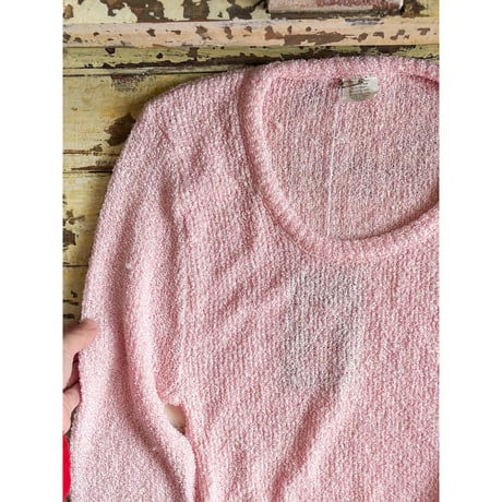 baby pink knit tops