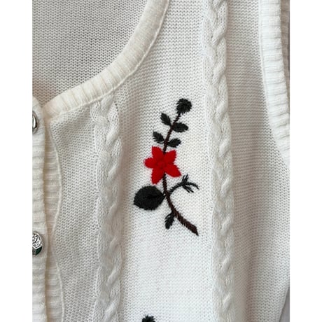 Tyrolean knit vest