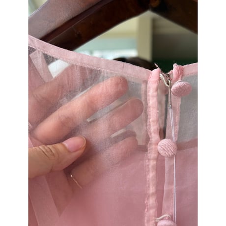 90s back see-through dress