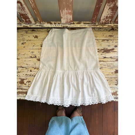 cotton midi skirt