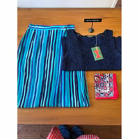 stripe long skirt