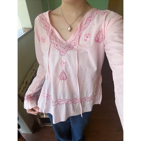 beads embroidery tunic