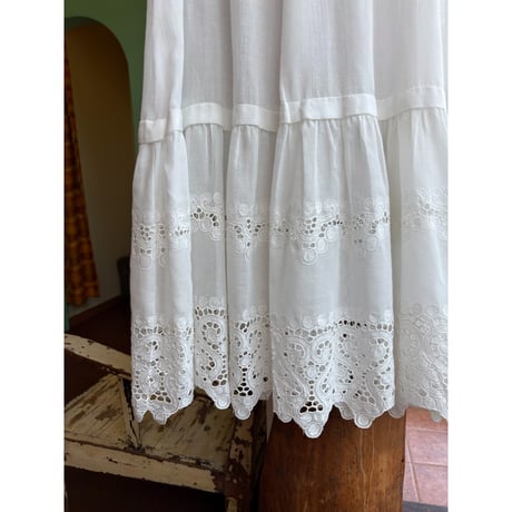 made in Germany cutwork design skirt