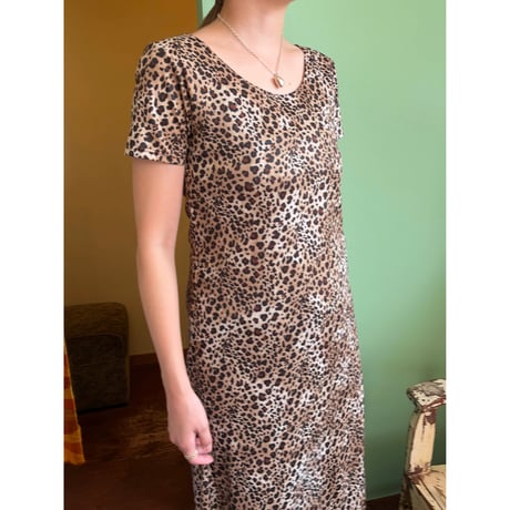 made in USA leopard dress