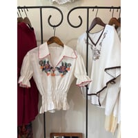 floral embroidery tunic