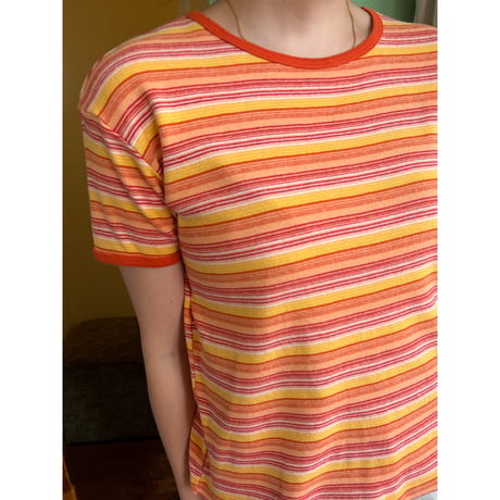 made in USA border tee