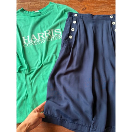 【ご成約済み】made in west-Germany navy pants/black s/s tee