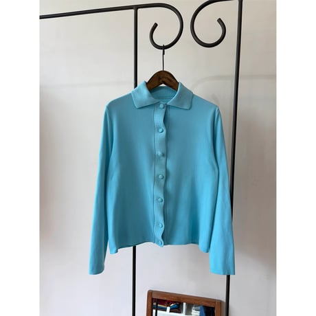 ice blue knit cardigan