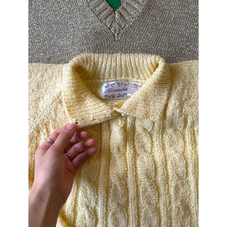 perl cable sweater