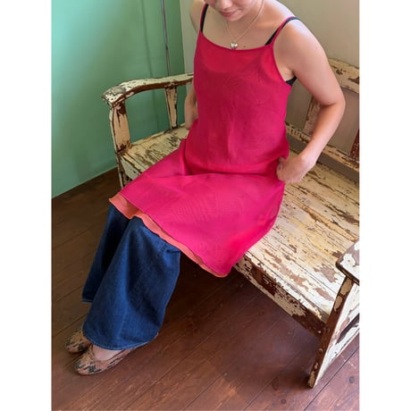 camisole layered dress
