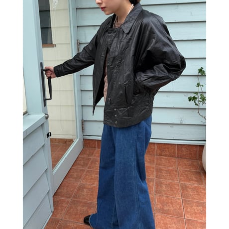 leather blouson