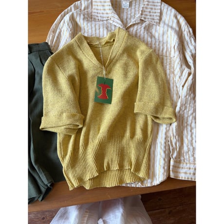 glitter  knit s/s tops