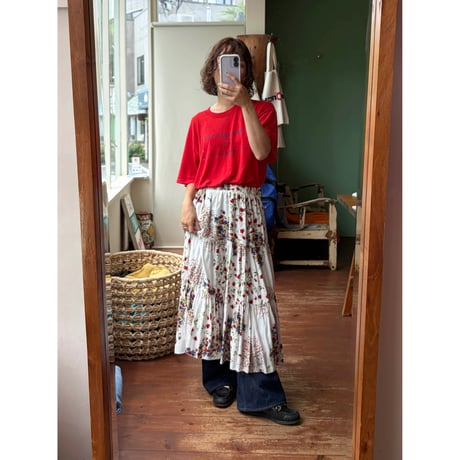 floral skirt