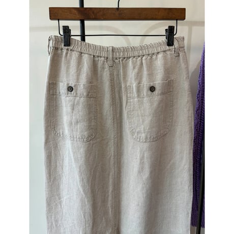 linen long skirt