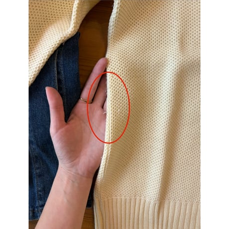 made in Italy pocket v neck sweater