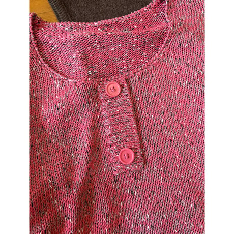 melange pink knit tops