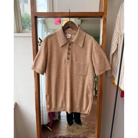 knit polo tops