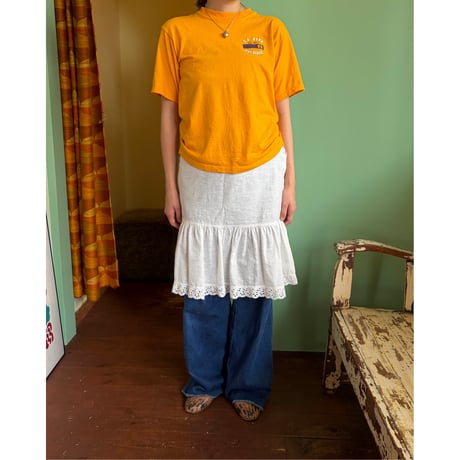 cotton midi skirt