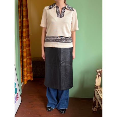 skipper knit s/s tops