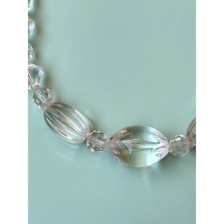 clear beads necklace