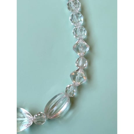 clear beads necklace