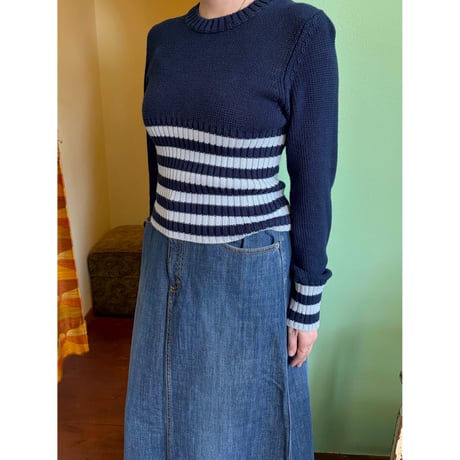 Made in Italy border design sweater